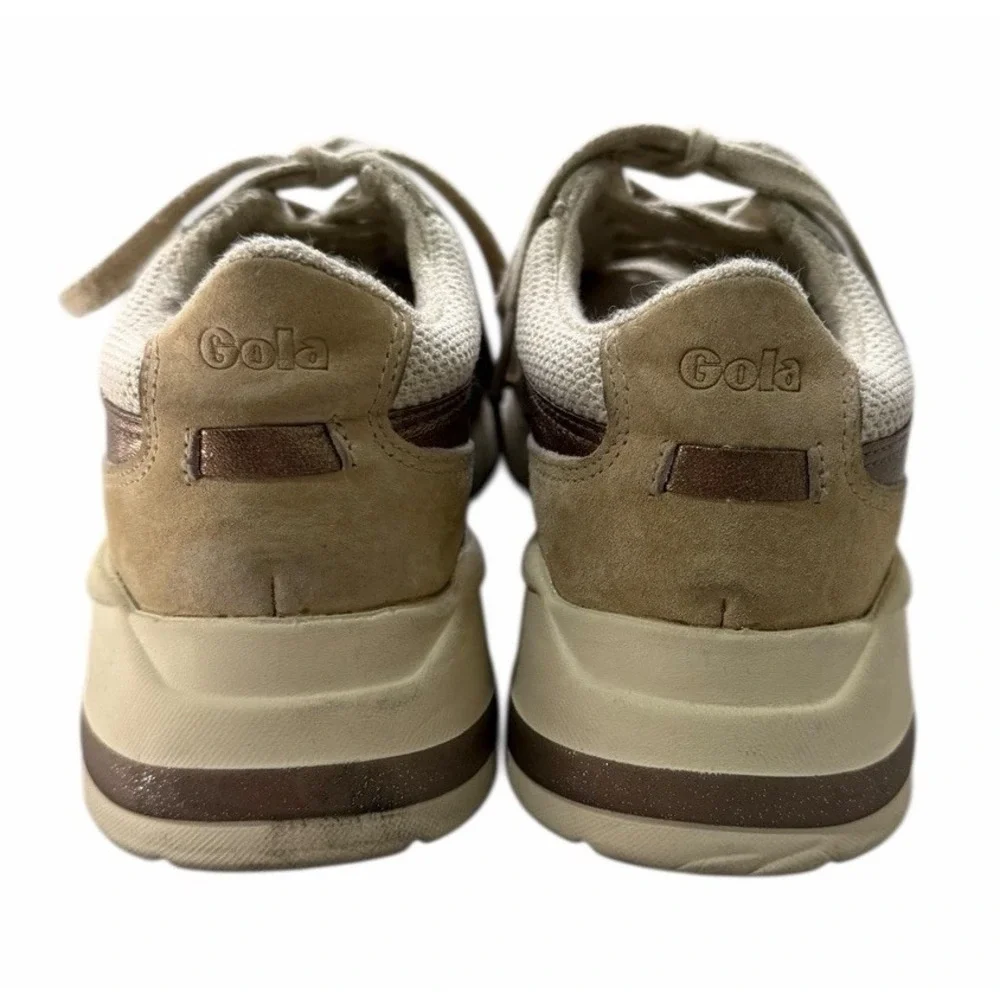 Gola Classics Women's Eclipse Mode Sneakers Wheat/Oat/Bronze Size‎ 8